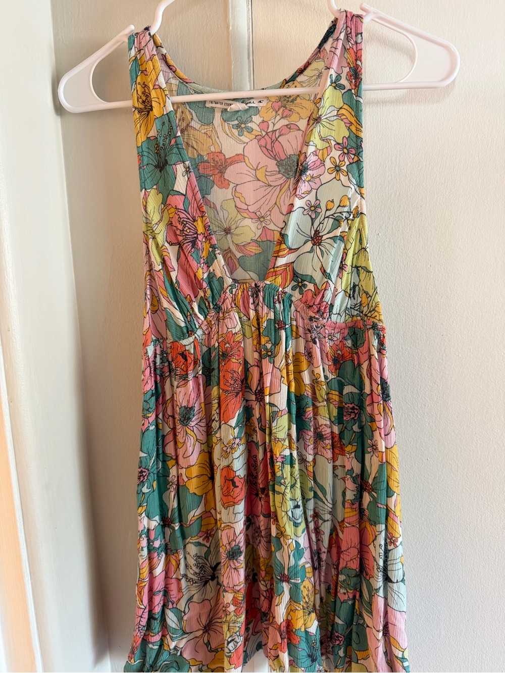 O'Neill Floral Multicolor Sleeveless Sundress